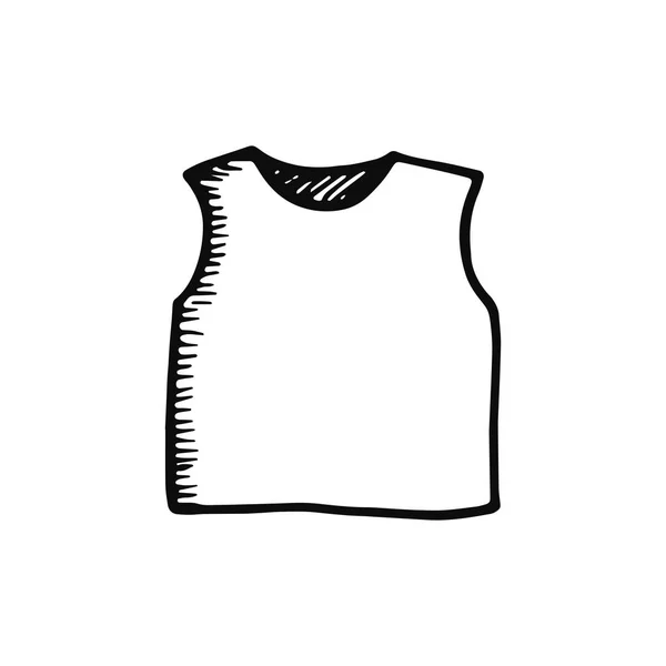 Shirt Icon Isolated Object Vector Silhouette — Stock Vector