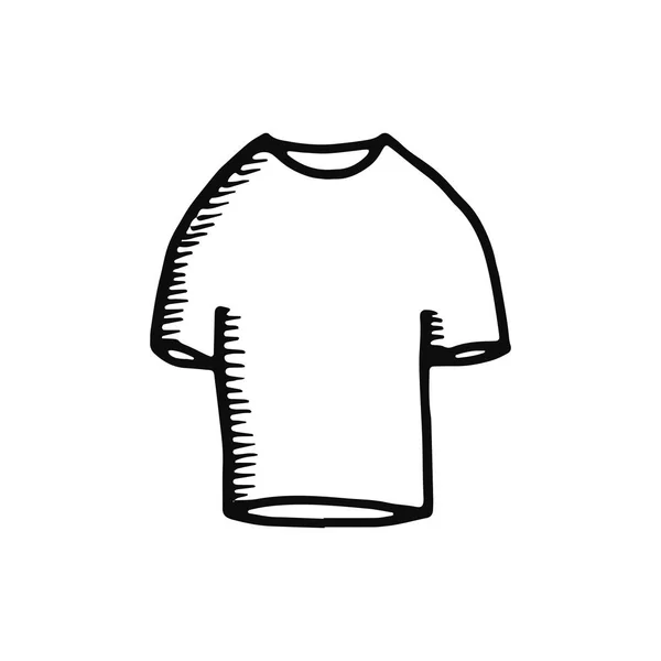 Shirt Ikonen Isolerade Objekt Vektor Silhuett — Stock vektor