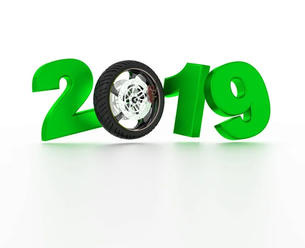 Motorbike sport wheel 2019 Design with a White Background