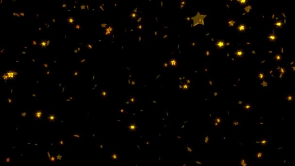 Grande pluie d'or aigu cinq branches étoiles avec canal Alpha 