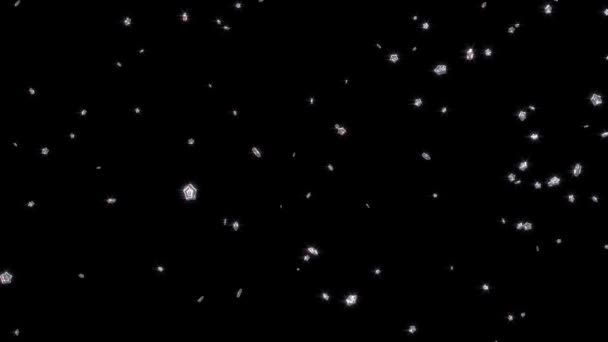 Pluie de Chubby Silver Cinq branches Étoiles avec Canal Alpha 