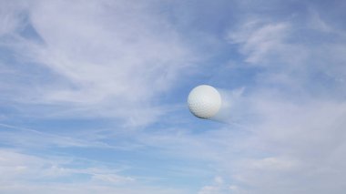 Hız bulanıklık etkisi ile golf topu anlık 