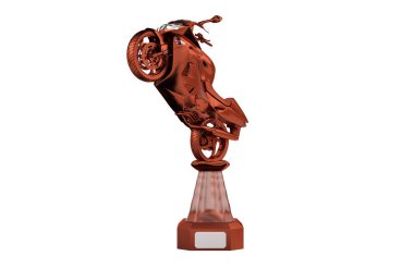 Spor motosiklet bronz Trophy ön görünümü 