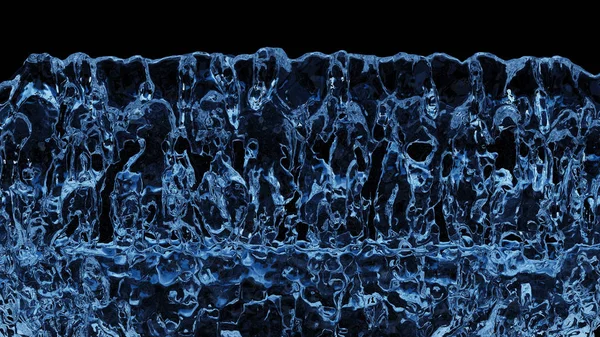 Синяя кипящая жидкость по всему экрану — стоковое фото