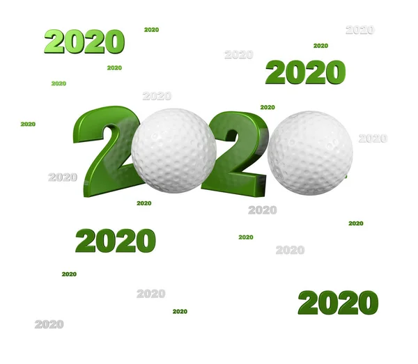 Vele Golf 2020 ontwerpen — Stockfoto