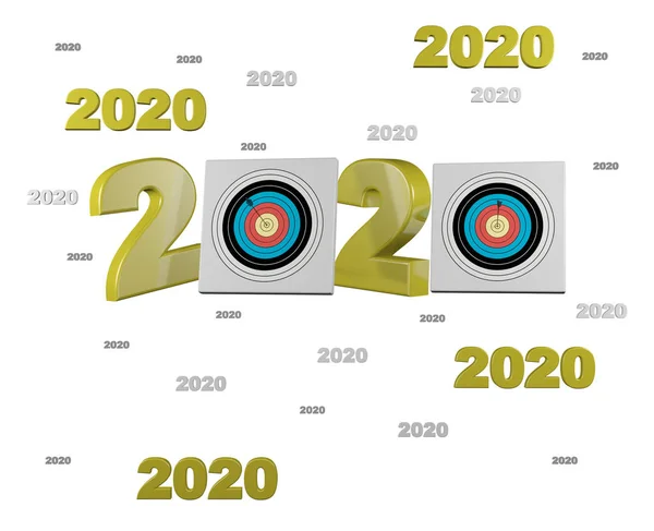 许多射箭2020设计 — 图库照片