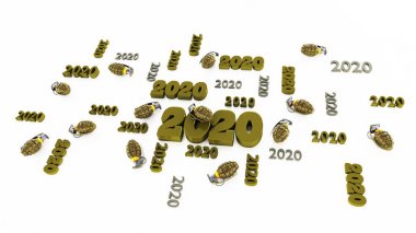Several Hand Grenade 2020 Designs with Some Grenades  clipart