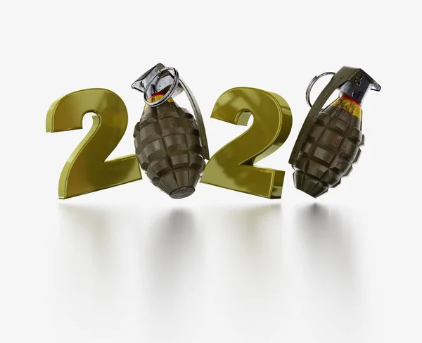Στρατιωτικός χέρι χειροβομβίδα 2020 σχεδιασμός — Φωτογραφία Αρχείου