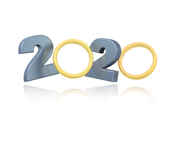 Anéis de casamento de ouro 2020 Design — Fotografia de Stock