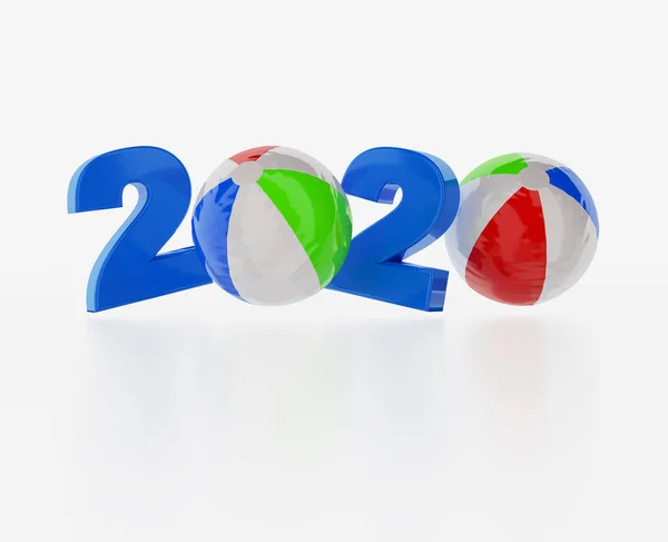 Strandbälle 2020 Design — Stockfoto