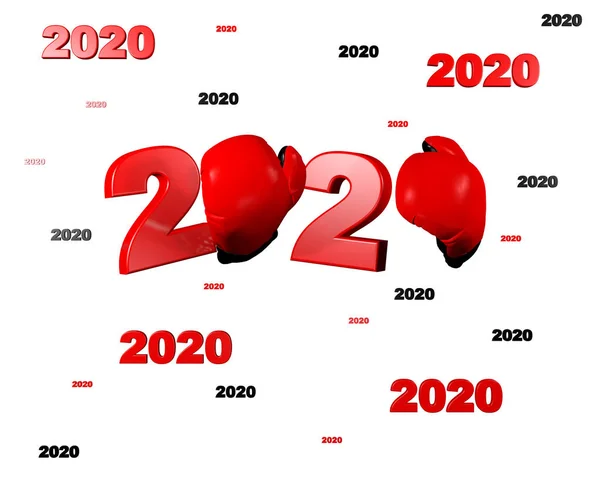 Viele rote Boxen 2020 Entwürfe — Stockfoto