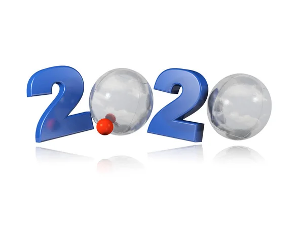 Petanque boules 2020 design — Stock fotografie