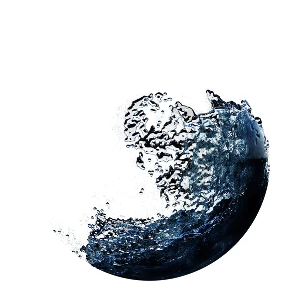 Piece of a Liquid Ball with a blast — Stock Photo, Image