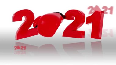 Birkaç Boks Eldiveni 2021 Beyaz Arkaplanda Sonsuz Dönüşümlü Yansımaları olan Tasarımlar