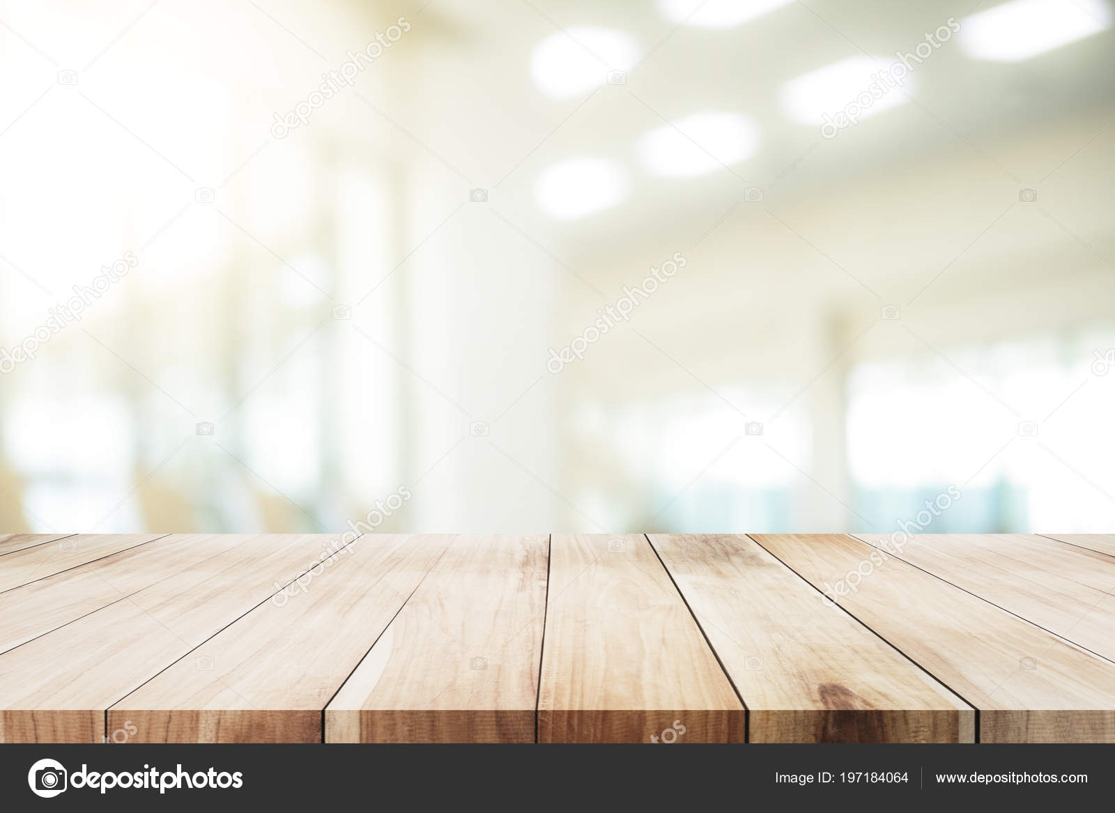 Empty Table Present Product Office Background Stock Photo by ©ijeab  197184064
