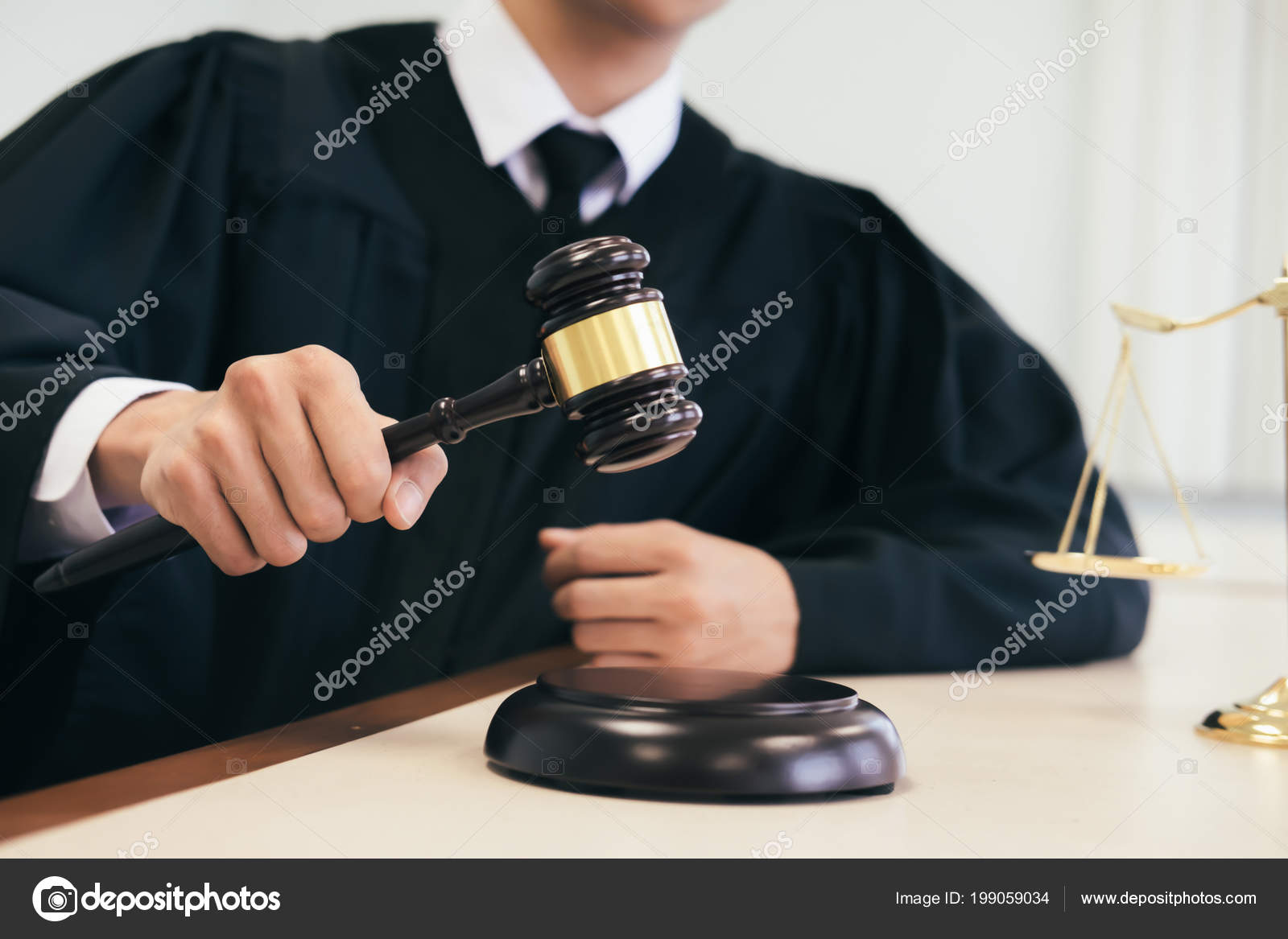 Concepts Law Lawyer Judge Work Office Gavel Balance — Stock Photo