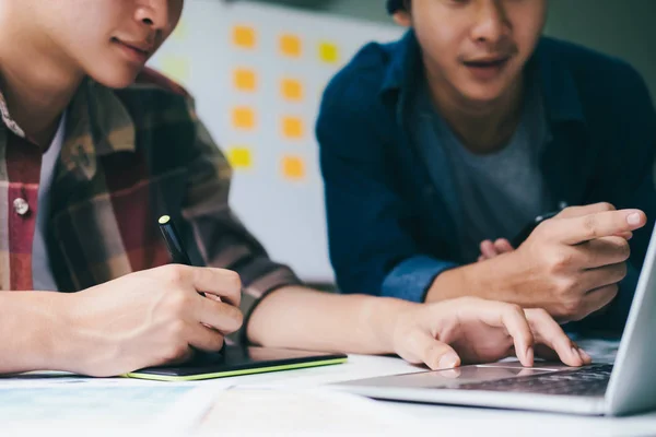 Team Designer Working Office Designers Brainstorming Meeting Team — Stock Photo, Image