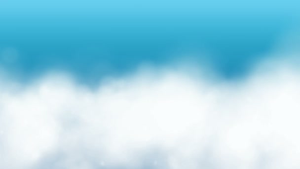 Een Vlotte Vlucht Door Wolken — Stockvideo