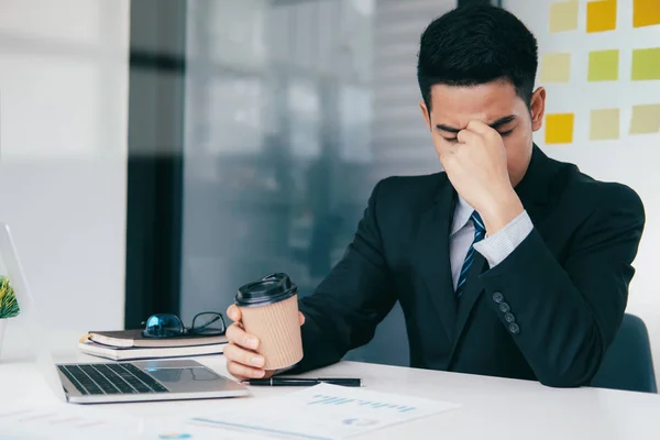 Feeling Exhausted Stressed Hard Working — Stock Photo, Image