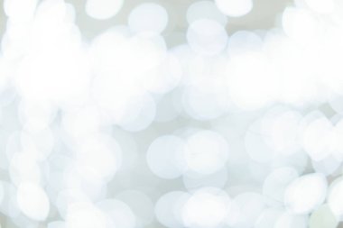 Beyaz bokeh arka plan bulanıklık. Güzel parlak Noel ışıkları bokeh Noel bulanık