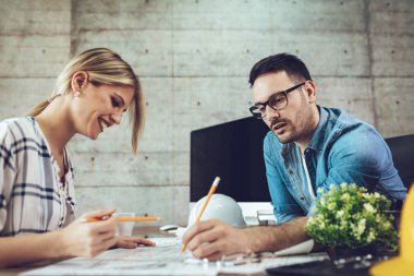 Office planları analiz meslektaşları genç mimar