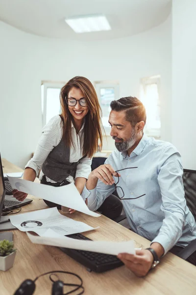 Creative Bussinesteam Werkt Aan Nieuw Project Kantoor — Stockfoto