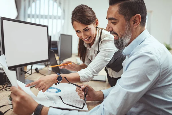 Kreatives Businessteam Arbeitet Neuem Projekt Büro — Stockfoto