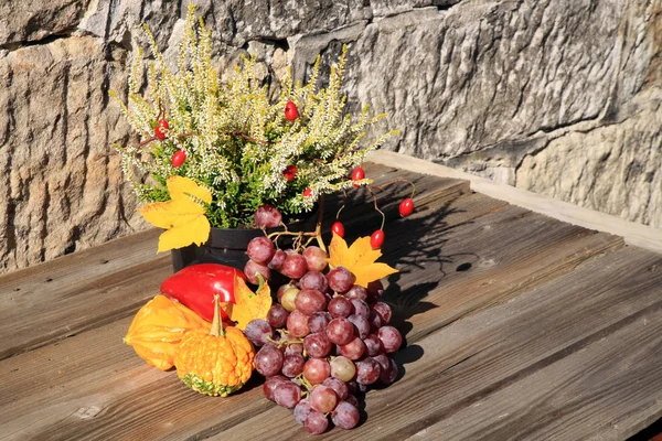 Pequeña Decoración Pintoresca Granja Polonia Vegetales Con Composición Brezos Cultivos —  Fotos de Stock