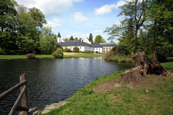 Uitzicht Kleine Romantische Plek Tsjechische Republiek Kasteel Velke Losiny — Stockfoto