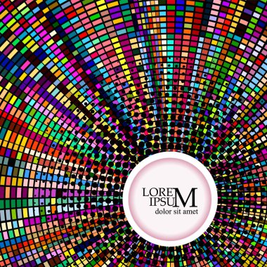 Soyut çok renkli arka plan. Metin için çerçeve. Vektör çizimi