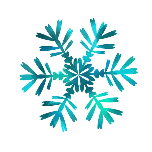 Абстрактная Разноцветная Снежинка Векторная Иллюстрация — стоковый вектор