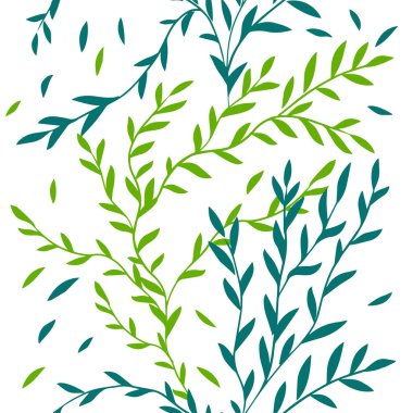 Kusursuz arka plan zarif dalları olduğunu. Vektör