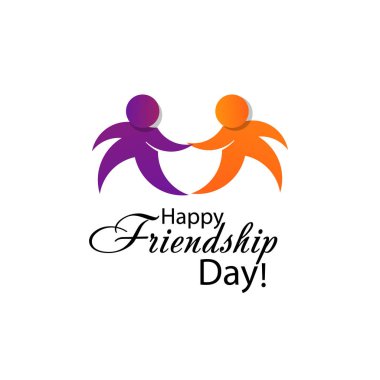 Mutlu dostluk günü vektör tipografik tasarım. Dostluk hakkında Inspirational alıntı. Arkadaşlarınız için tebrik kartları, poster, giyim, t-shirt olarak kullanılabilir. Vektör Illustration