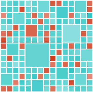 Arka plan çok renkli kareler yapılır. Vektör çizimi