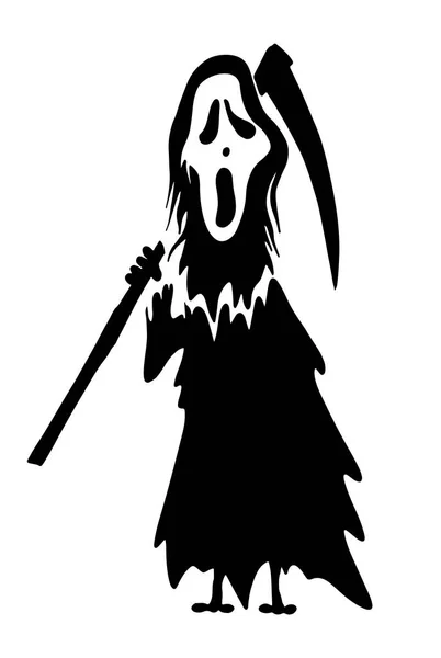 Grim Reaper. Feliz Halloween. Ilustración vectorial — Vector de stock