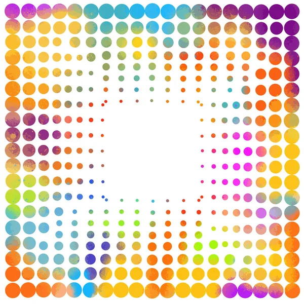 Le fond est encadré de cercles multicolores. Illustration vectorielle — Image vectorielle