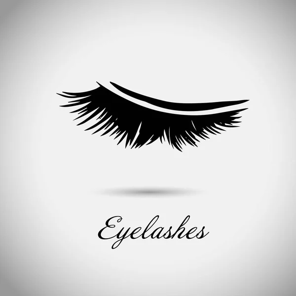 Eyelash extension logo. Vector illustration in a modern style — Stock Vector