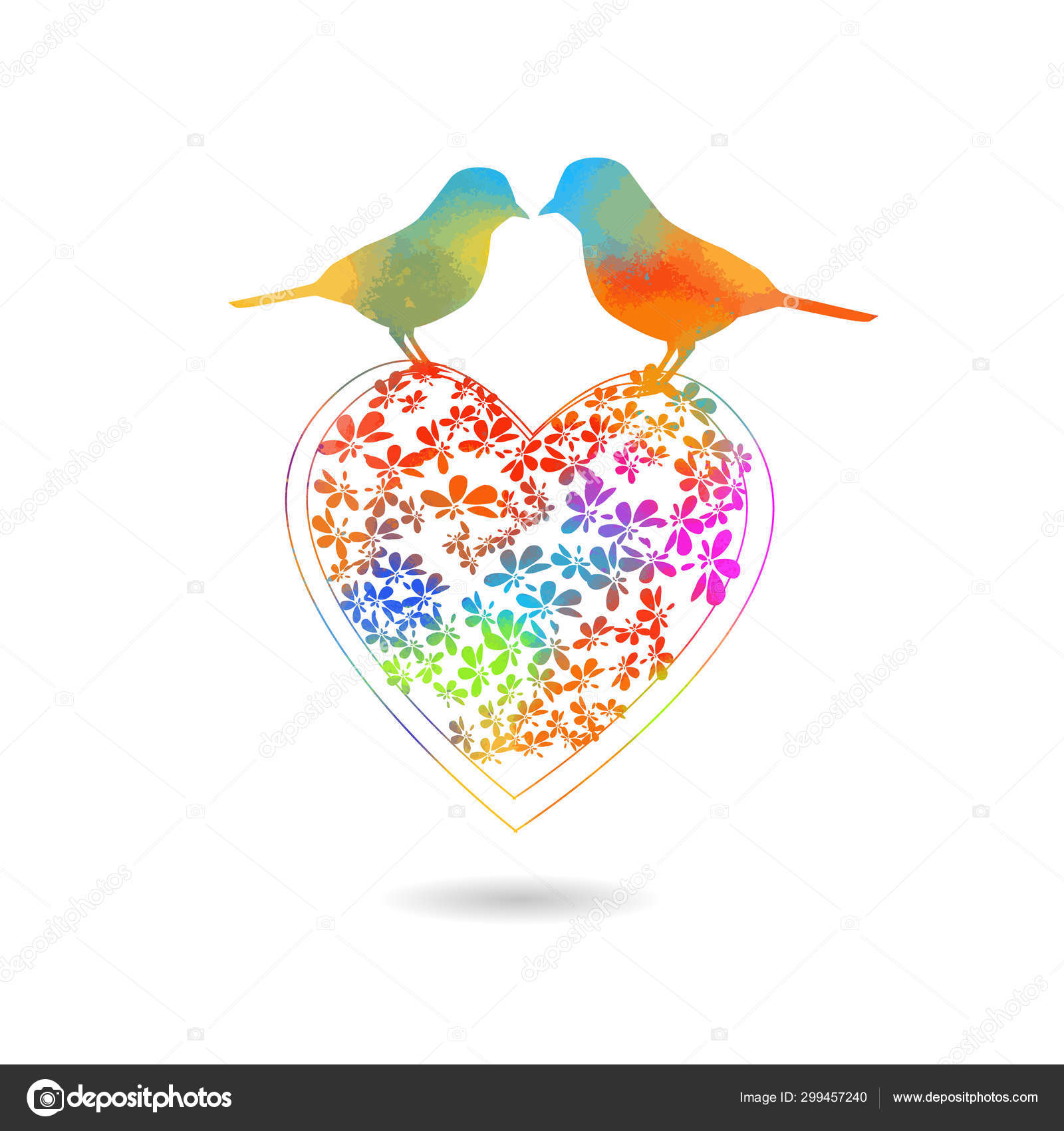 Corazon De Los Amantes De La Avesストックベクター ロイヤリティフリーcorazon De Los Amantes De La Avesイラスト ページ 8 Depositphotos