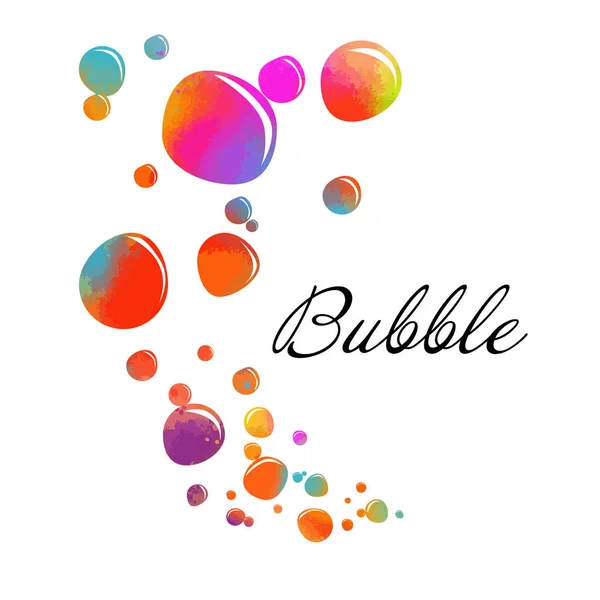 Kleurrijke zeepbellen. Vector illustratie — Stockvector