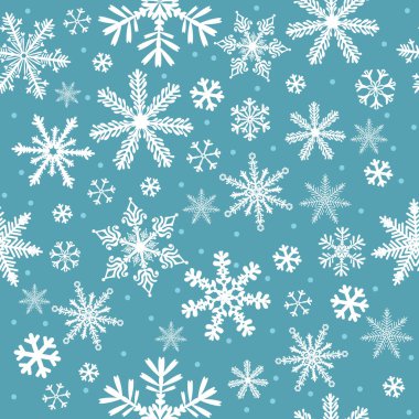 Kar taneleri pürüzsüz arka plan. Vektör illüstrasyonu