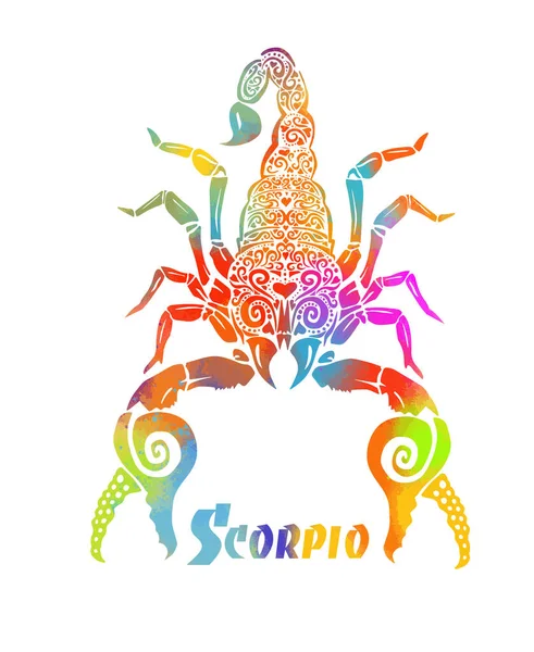 Scorpion Motifs Illustration Vectorielle — Image vectorielle