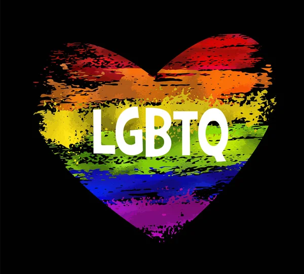Regnbågsflagga Rörelse Lgbt Platt Ikon Symbol För Sexuella Minoriteter Homosexuella — Stock vektor