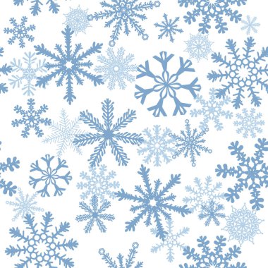 Kar taneleri pürüzsüz arka plan. Vektör illüstrasyonu