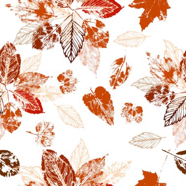 Sonbahar yapraklarının soyutlanması. Vektör