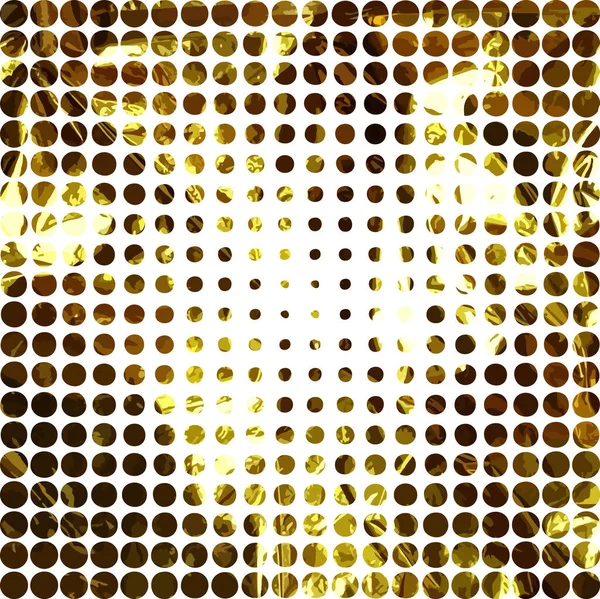 Background Golden Circles Vector Illustration — Stock Vector