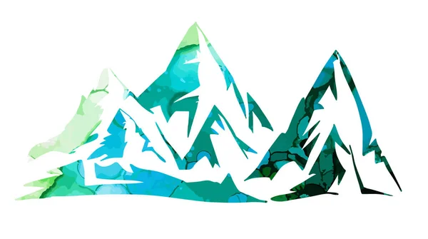 Des Montagnes Colorées Illustration Vectorielle — Image vectorielle