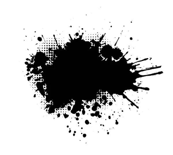 Fırça darbesi beyaz arkaplanda izole edildi. Siyah boya fırçası. Grunge dokusu çizgisi. Sanat mürekkebi kirli tasarım. Sanatsal şekil için sınır, boya fırçası elementi. Fırça darbesi grafik vektör illüstrasyonu