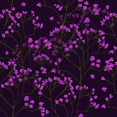 Kusursuz çiçek deseni, çingene çiçekleri.