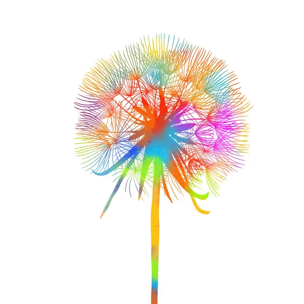Flauschige Farbige Blüten Dieses Bild Fliesst Nahtlos Horizontal — Stockvektor
