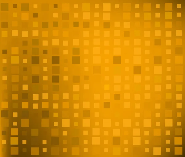 Der Hintergrund Sind Goldene Quadrate Vektorillustration — Stockvektor